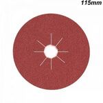 Δίσκοι Φίμπερ Κόκκινοι P60 115mm Smirdex 930 Alox